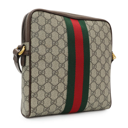 Exclusive Gucci GG Supreme Monogram Web Small Ophidia Messenger Bag — Side View