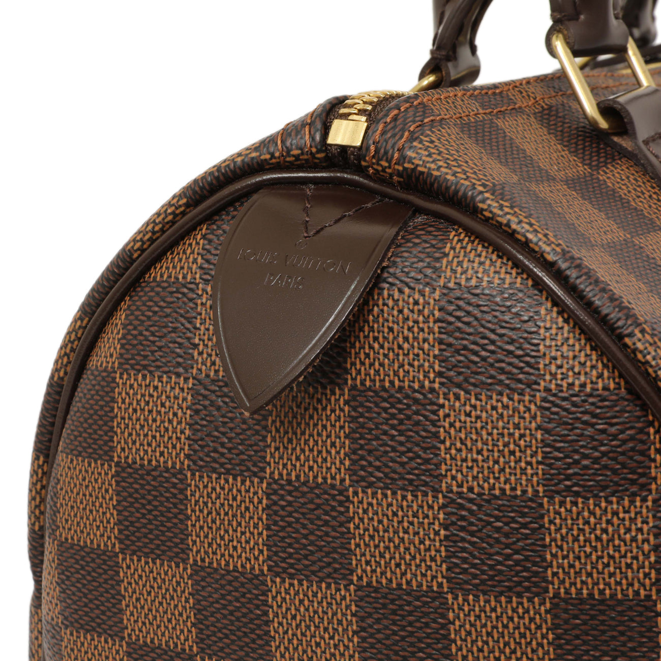 Exclusive Louis Vuitton Damier Ebene Speedy 25 — Lifestyle View
