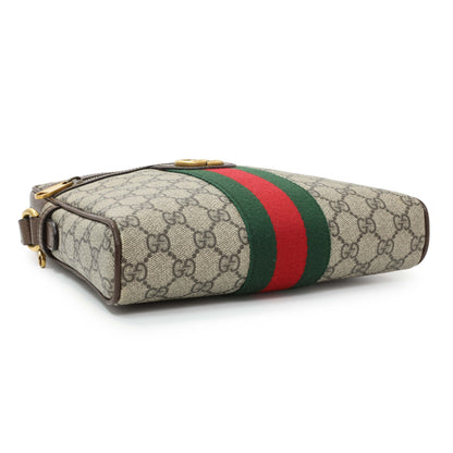 Exclusive Gucci GG Supreme Monogram Web Small Ophidia Messenger Bag — Back View