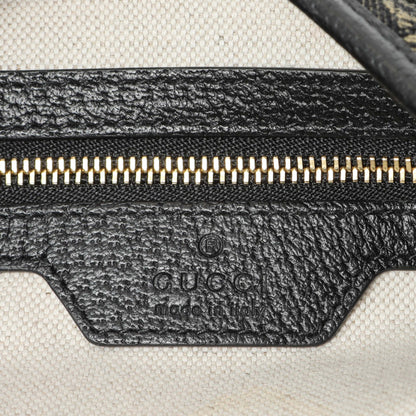 Exclusive Gucci Black Jacquard Denim GG Monogram Small Jackie 1961 Hobo — Detail View