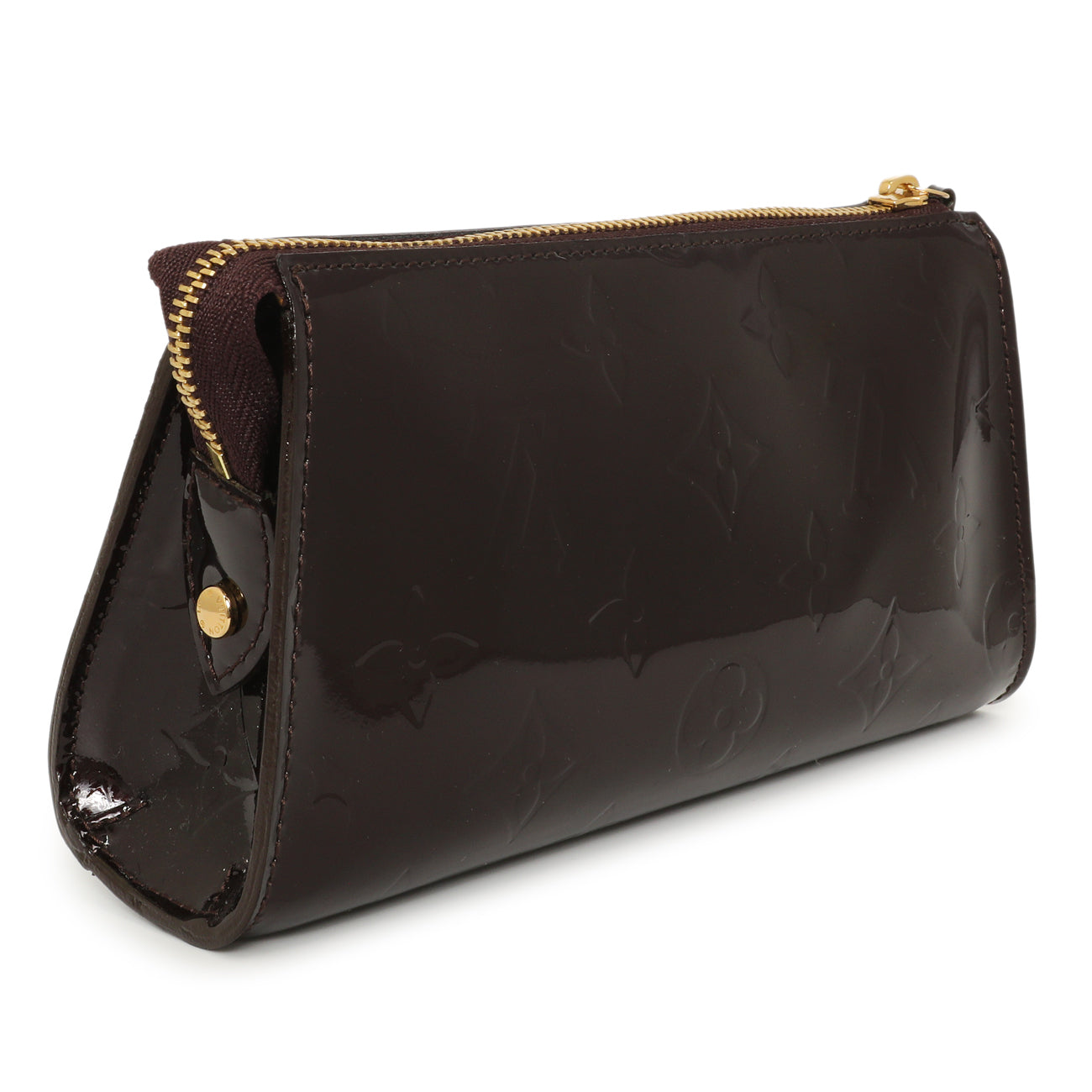 Exclusive Louis Vuitton Amarante Vernis Trousse Cosmetic Pouch — Side View
