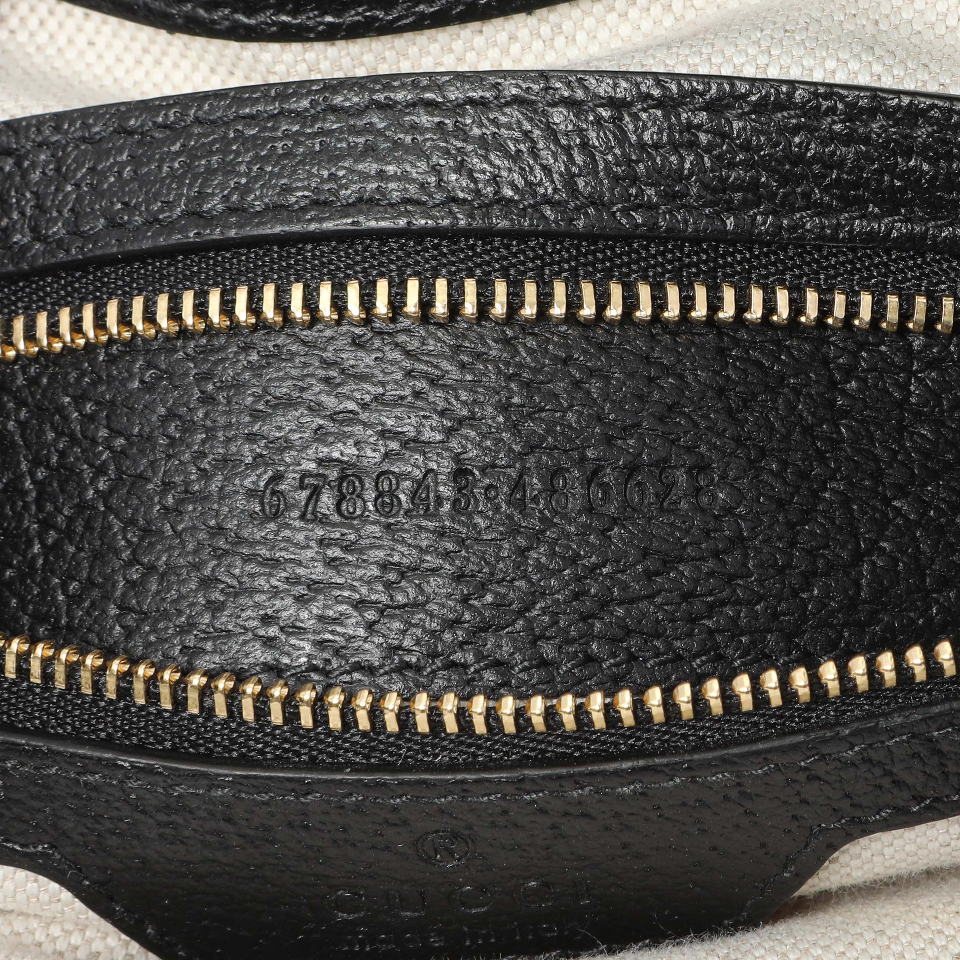 Exclusive Gucci Black Jacquard Denim GG Monogram Small Jackie 1961 Hobo — Lifestyle View