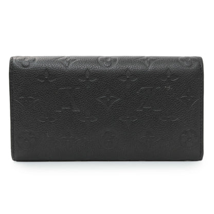 Exclusive Louis Vuitton Black Monogram Empreinte Sarah Wallet — Side View