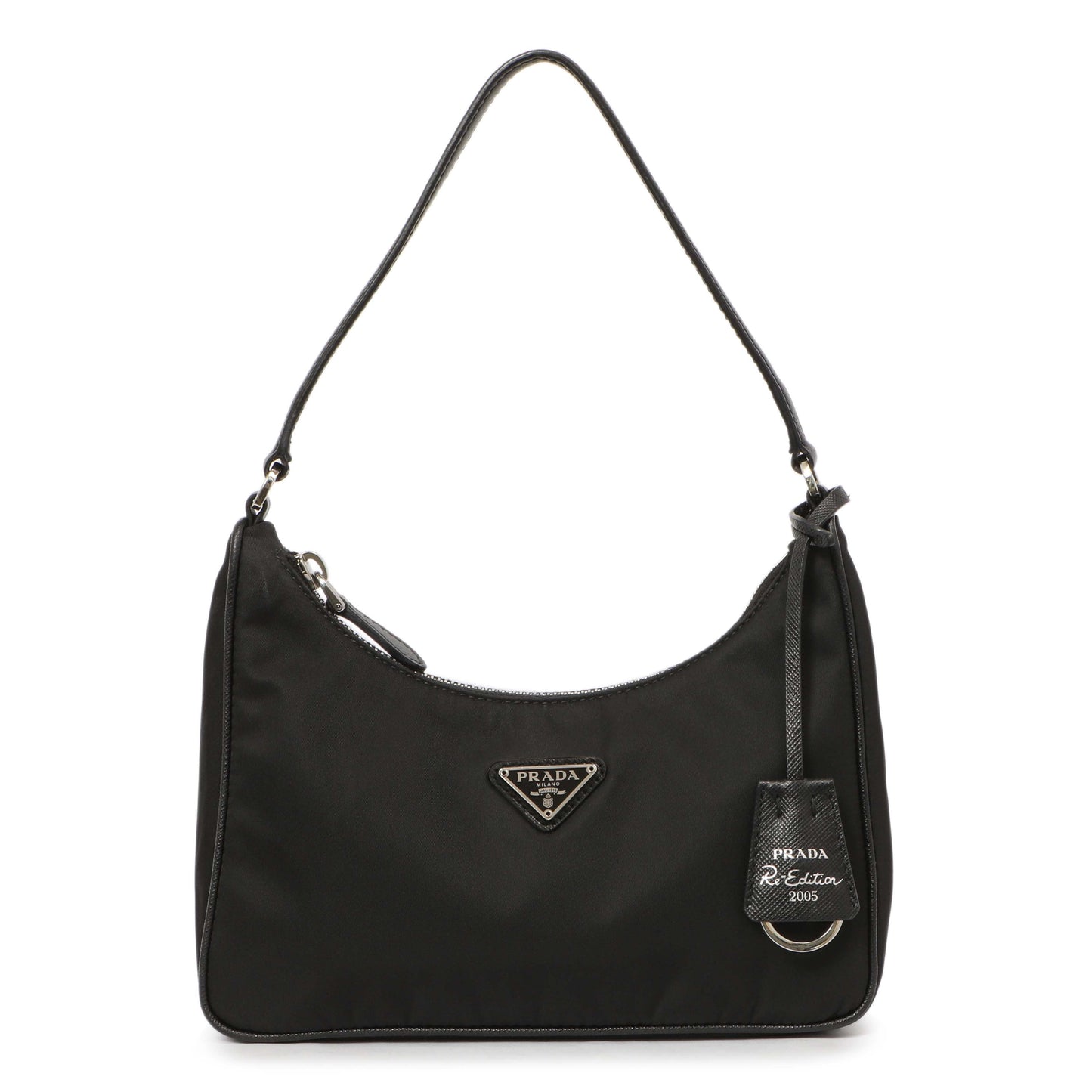 Exclusive Prada Black Re-Nylon Mini Re-Edition 2005 — Front View