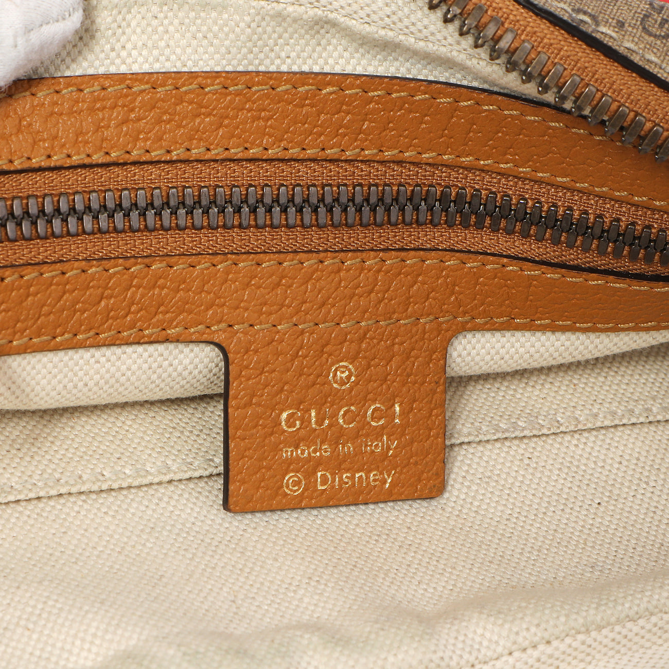 Exclusive Gucci X Disney Mini Vintage GG Supreme Monogram Mickey Mouse Belt Bag — Detail View
