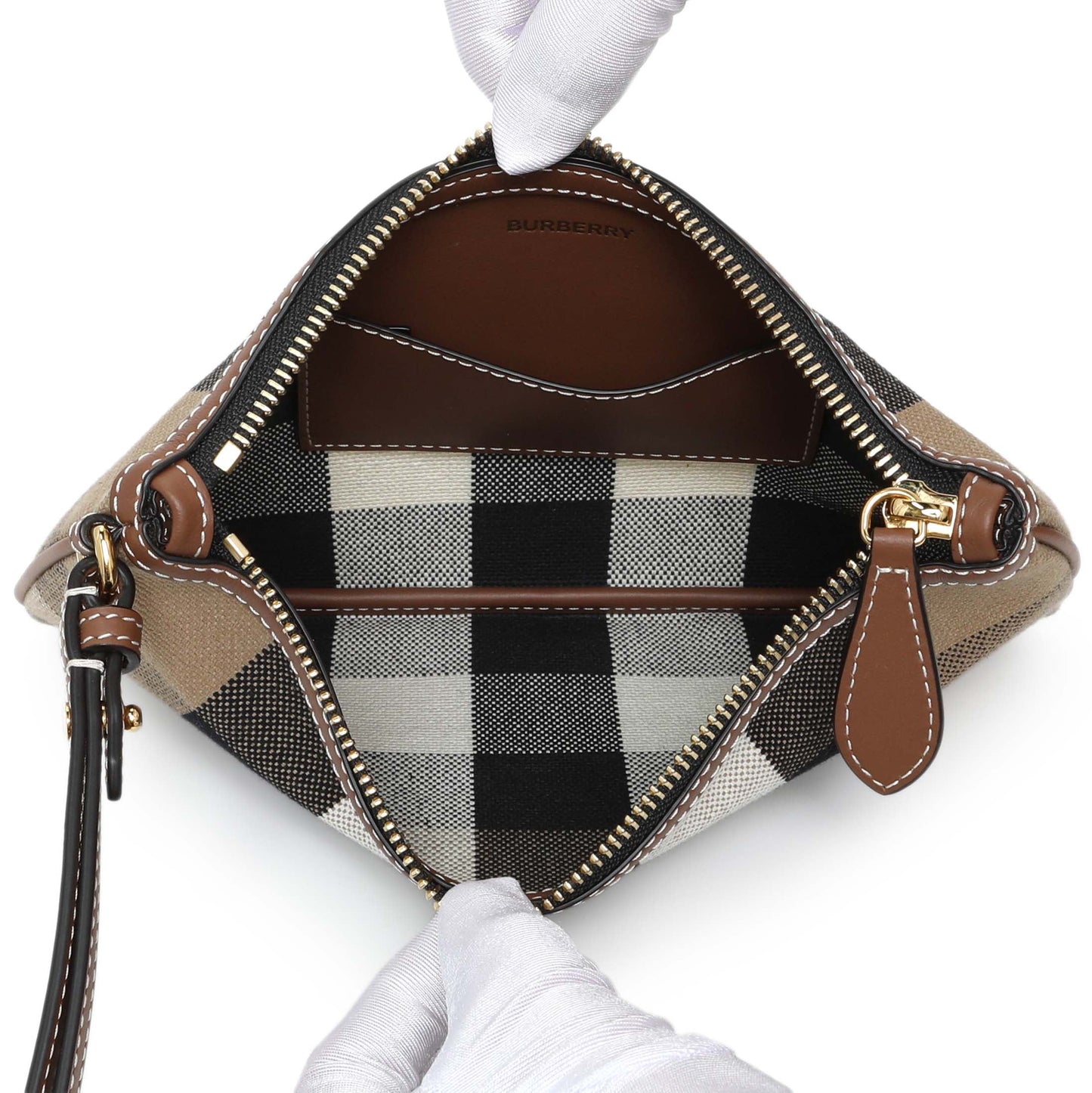 Exclusive Burberry Peyton Wristlet Pouch — Top View