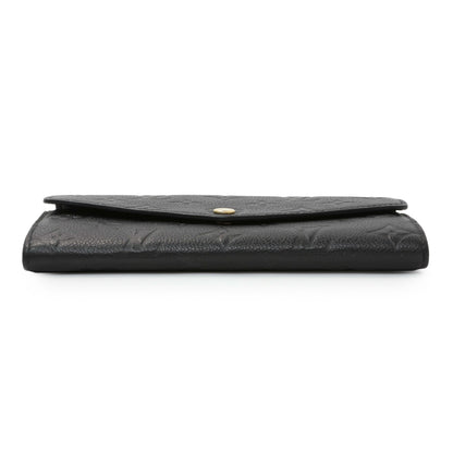 Exclusive Louis Vuitton Black Monogram Empreinte Sarah Wallet — Back View