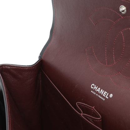 Exclusive Chanel Black Quilted Lambskin Jumbo Double Flap — Alternate View 11