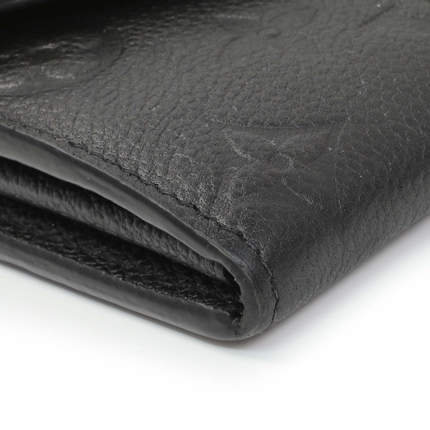 Exclusive Louis Vuitton Black Monogram Empreinte Sarah Wallet — Top View