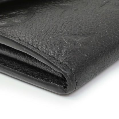 Exclusive Louis Vuitton Black Monogram Empreinte Sarah Wallet — Top View