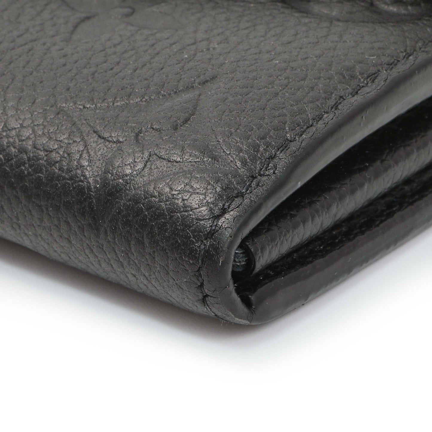 Exclusive Louis Vuitton Black Monogram Empreinte Sarah Wallet — Detail View