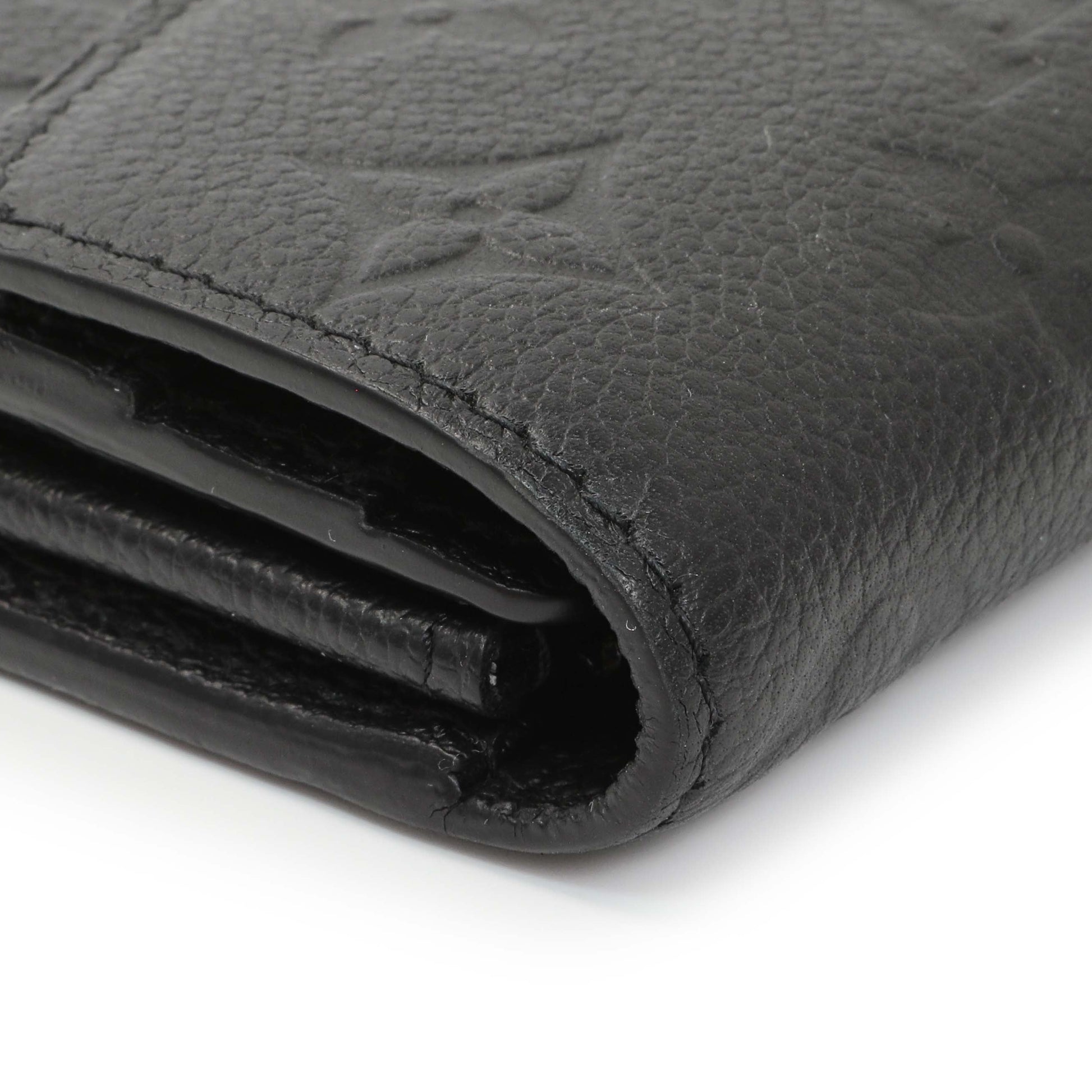 Exclusive Louis Vuitton Black Monogram Empreinte Sarah Wallet — Lifestyle View