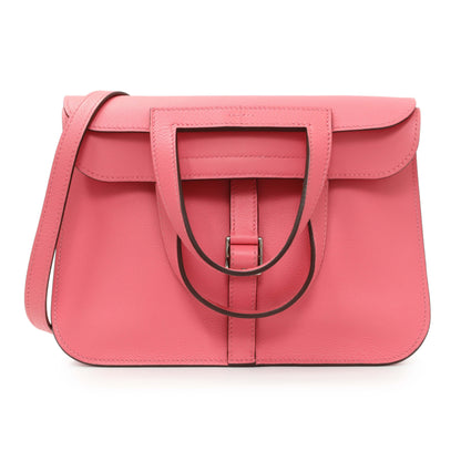 Exclusive Hermes Rose Azalee Evercolor Halzan 25 — Front View