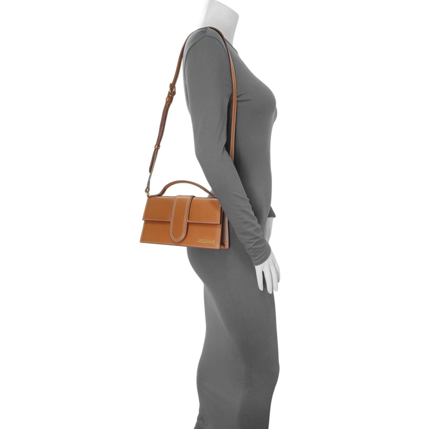 Exclusive Jacquemus Smooth Calfskin Le Grand Bambino — Lifestyle View