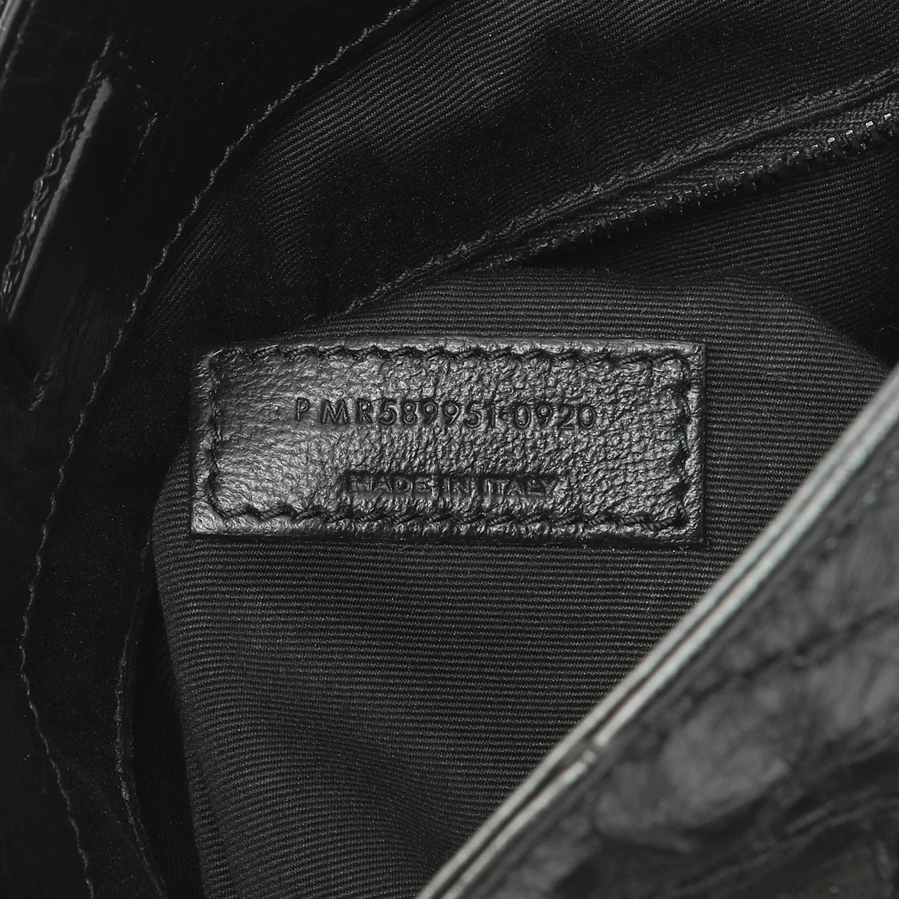 Exclusive Saint Laurent Black Crinkled Calfskin Matelasse Monogram Medium Niki Shopper — Lifestyle View
