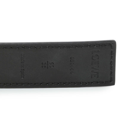 Exclusive Loewe Black Tan Calfskin Anagram Belt — Back View