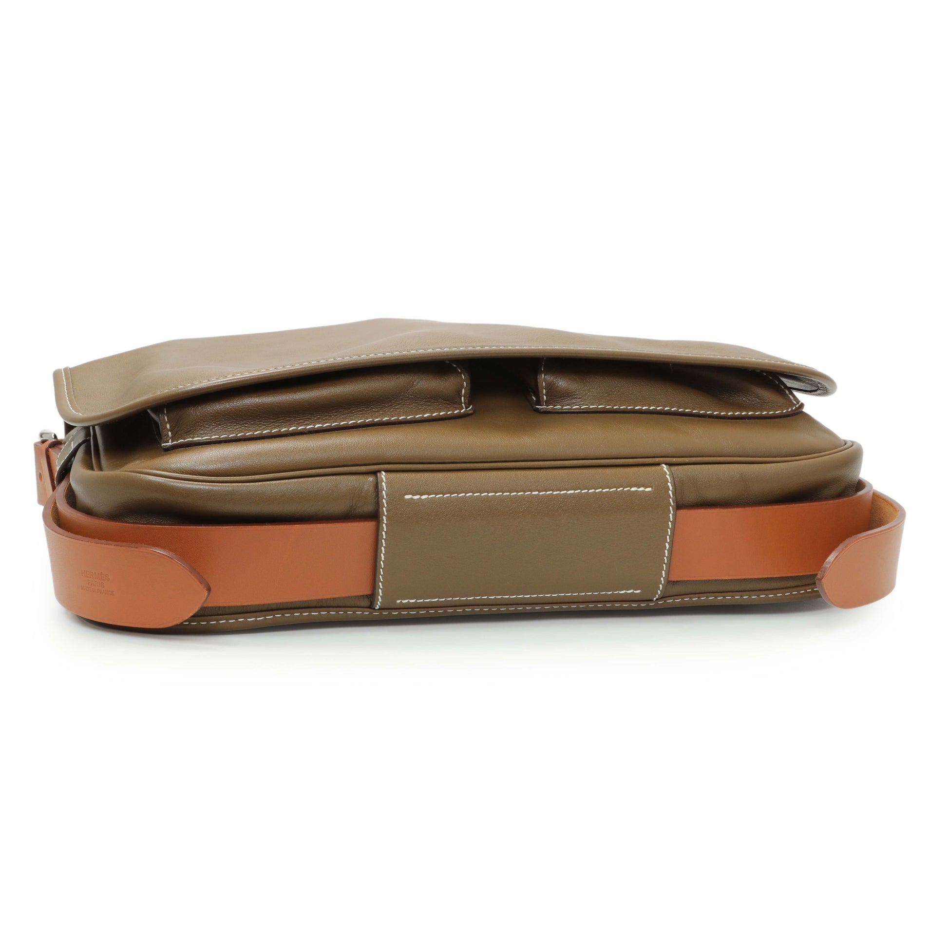 Exclusive Hermes Barda 35 Messenger Bag — Back View
