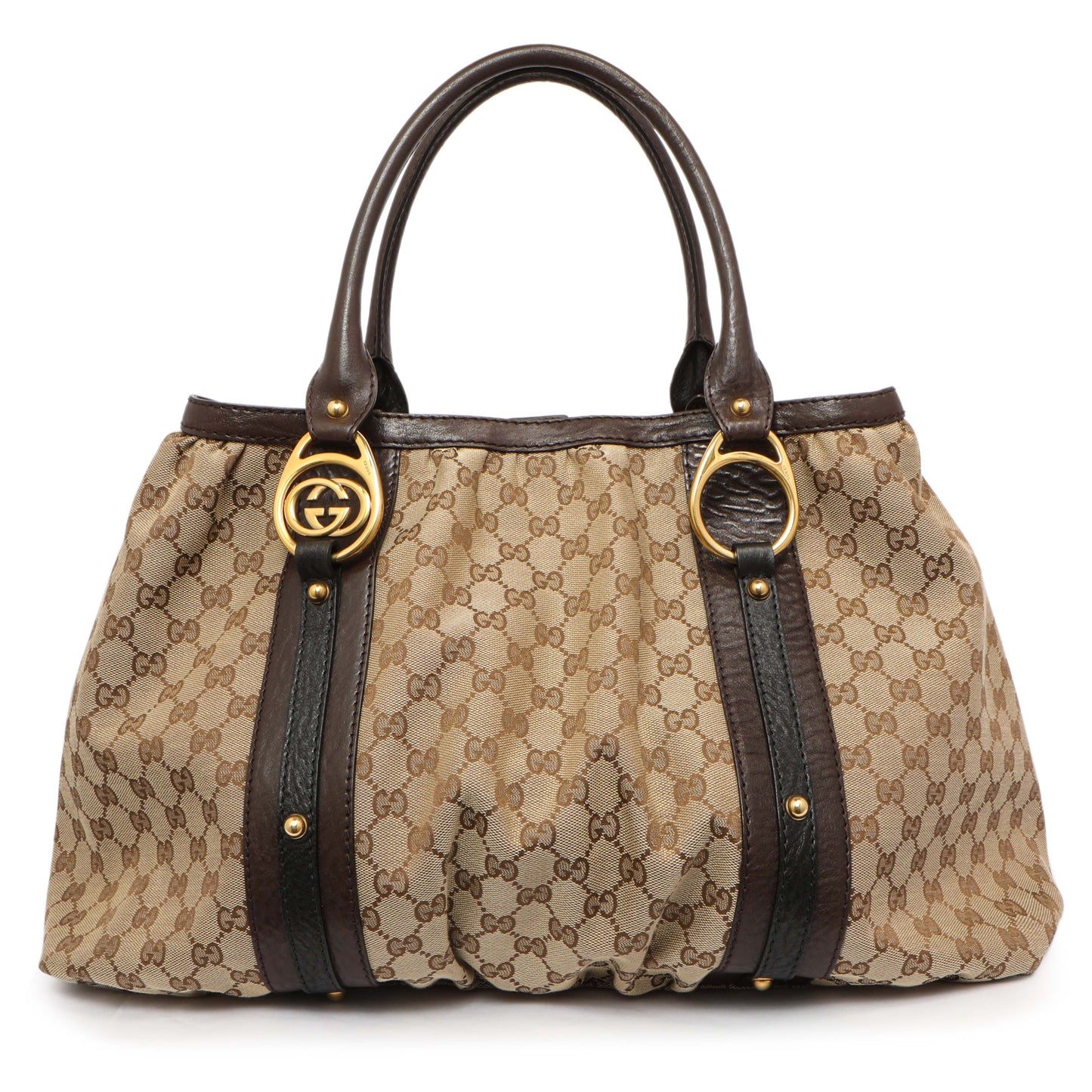 Exclusive Gucci Monogram Interlocking Icon Tote — Front View