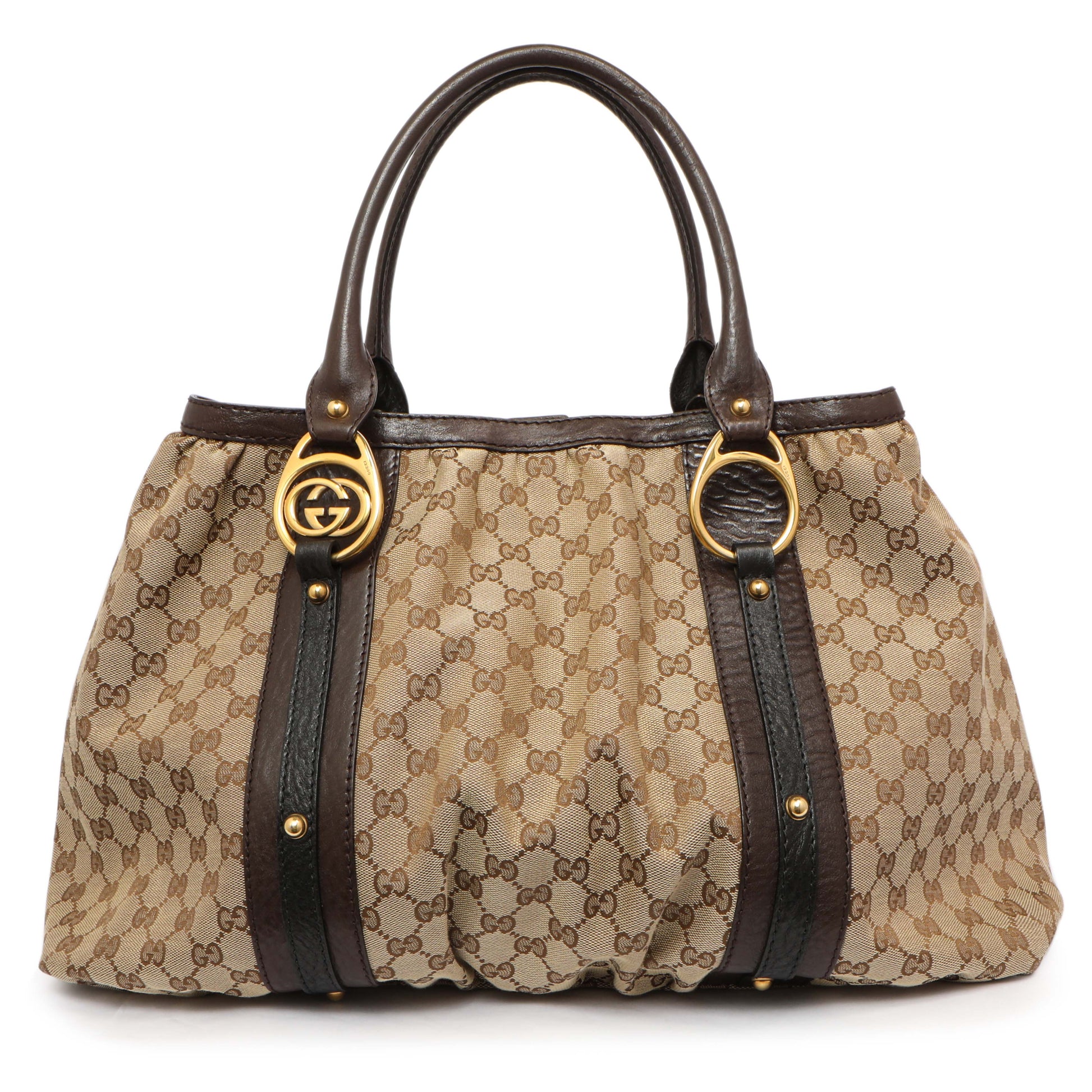 Exclusive Gucci Monogram Interlocking Icon Tote — Front View