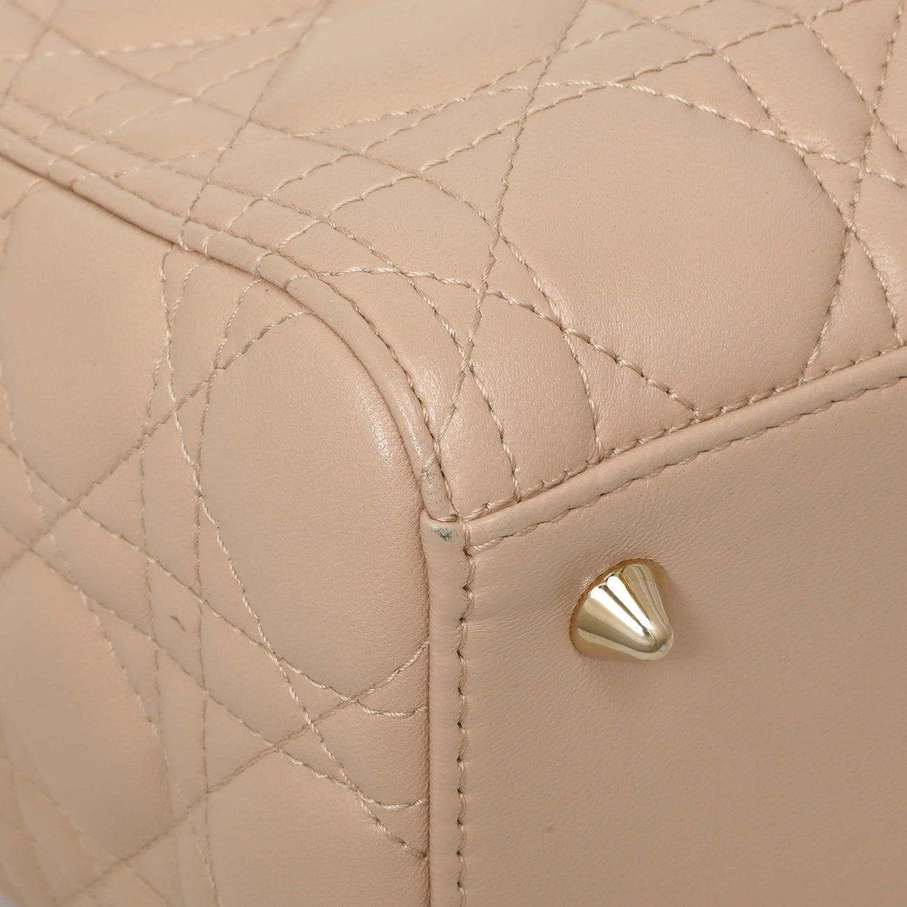Exclusive Christian Dior Light Pink Lambskin Cannage Medium Lady Dior — Lifestyle View