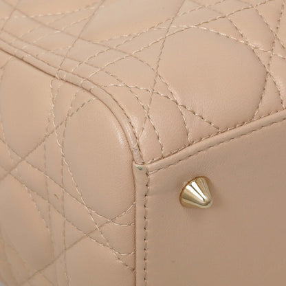 Exclusive Christian Dior Light Pink Lambskin Cannage Medium Lady Dior — Lifestyle View