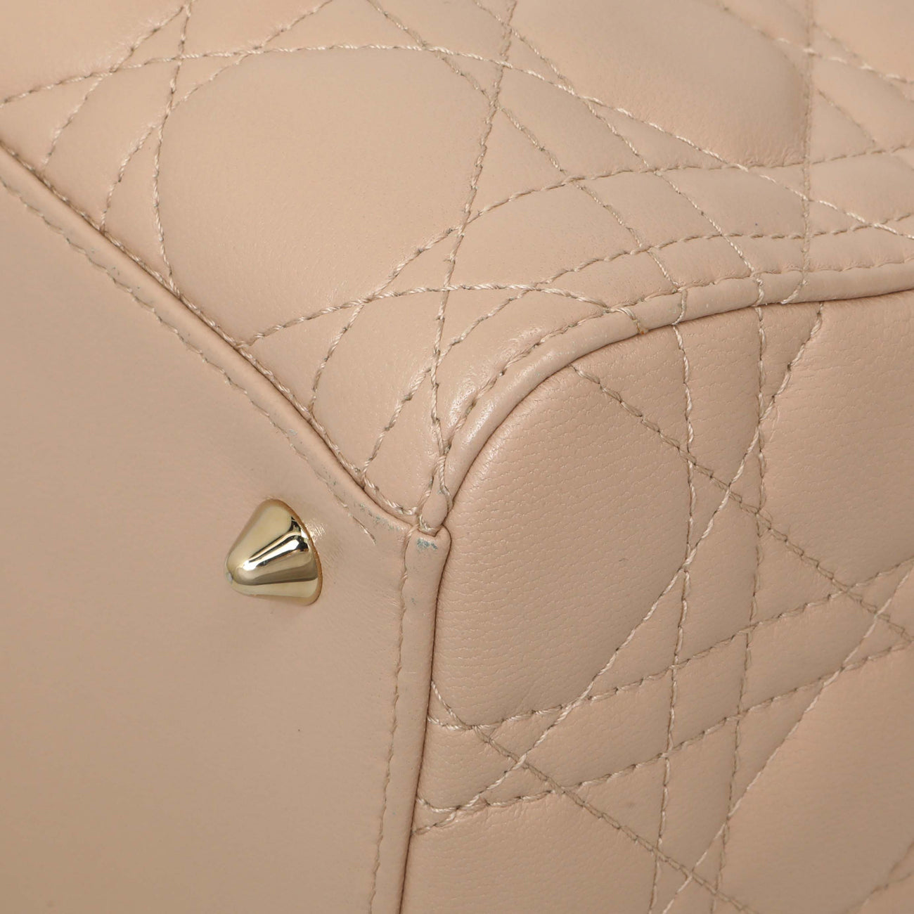 Exclusive Christian Dior Light Pink Lambskin Cannage Medium Lady Dior — Alternate View 7
