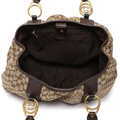 Exclusive Gucci Monogram Interlocking Icon Tote — Top View