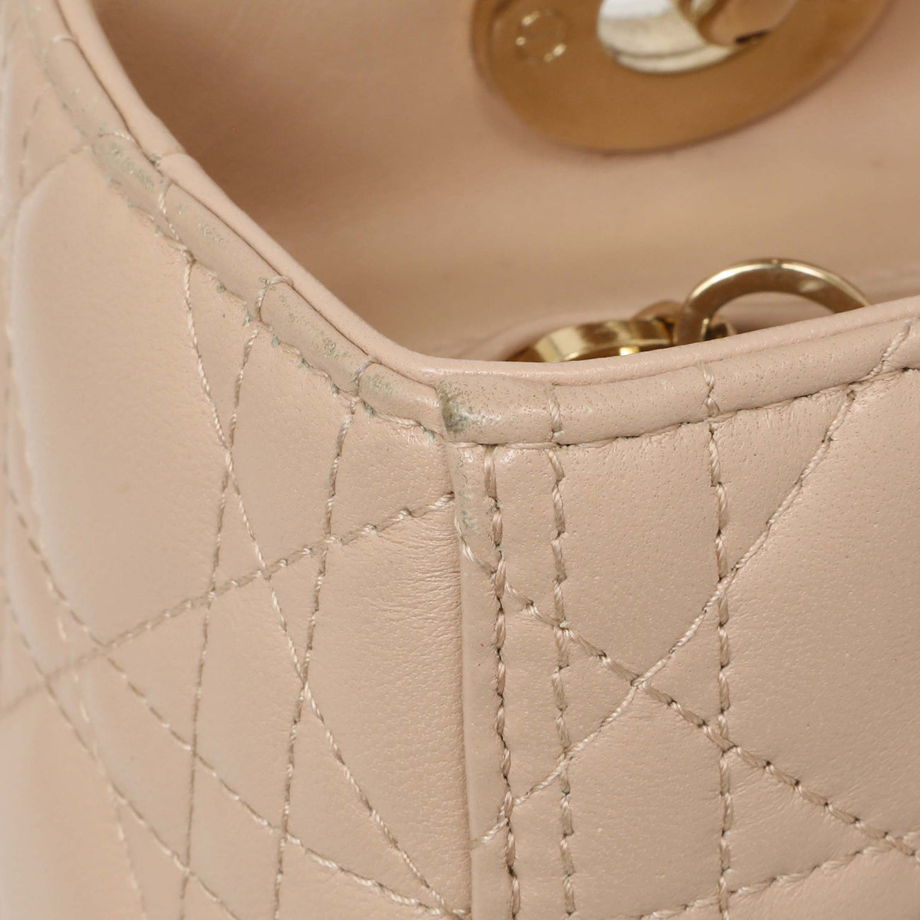 Exclusive Christian Dior Light Pink Lambskin Cannage Medium Lady Dior — Alternate View 11