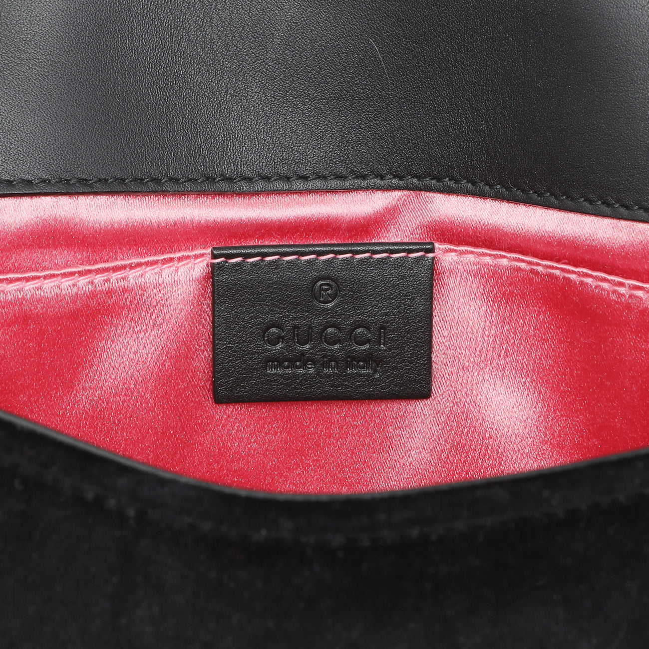 Exclusive Gucci Black Velvet Matelasse Mini GG Marmont Shoulder Bag — Alternate View 9