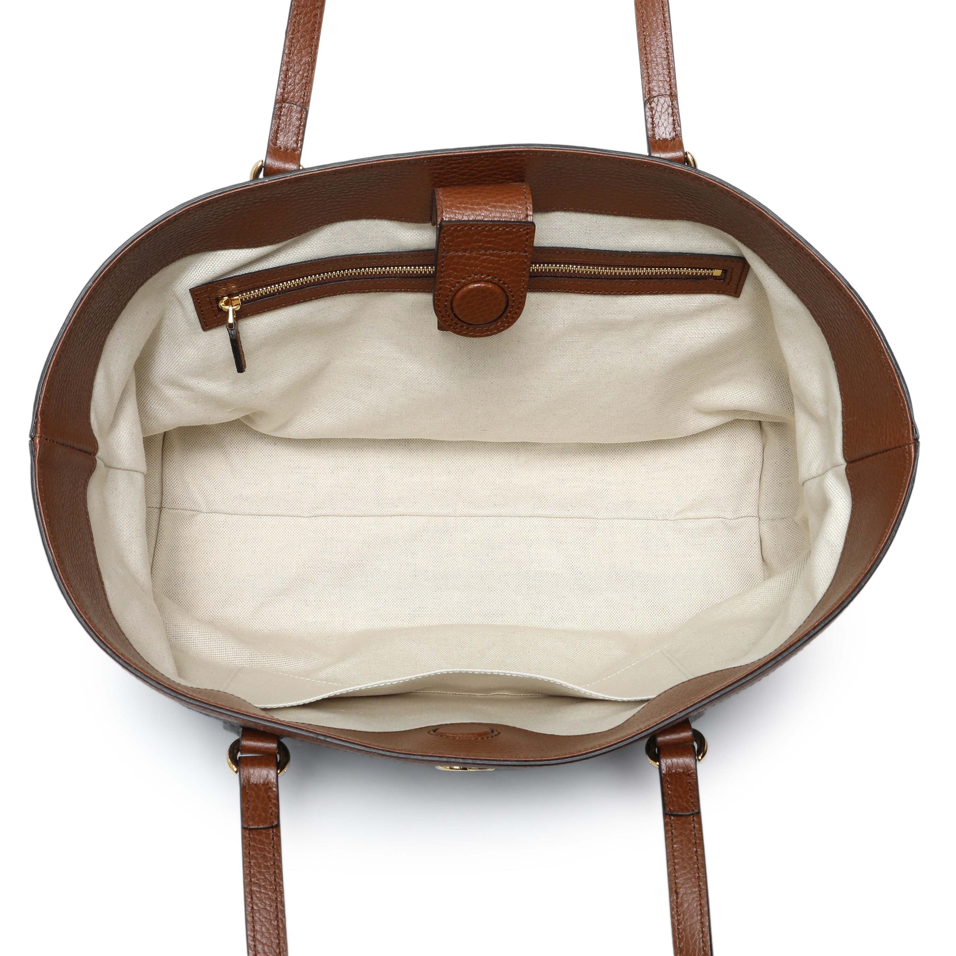 Exclusive Gucci Blue Monogram Denim Medium Ophidia Shopping Tote — Top View