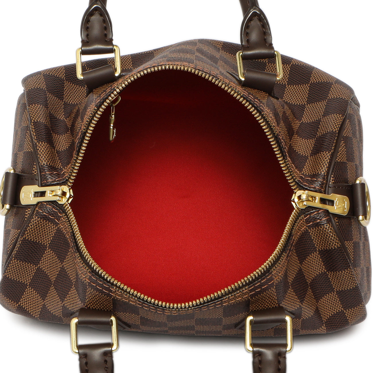 Exclusive Louis Vuitton Damier Ebene Speedy Bandouliere 25 — Alternate View 8