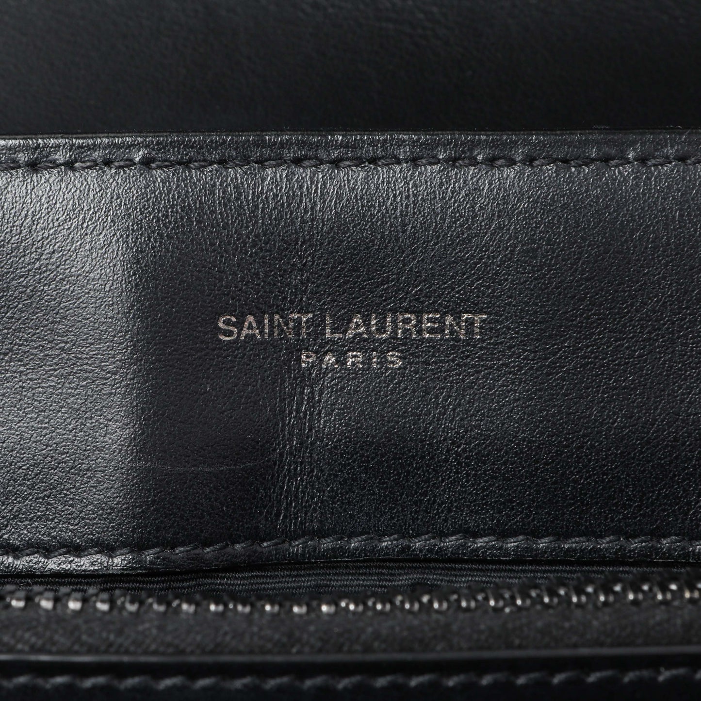 Exclusive Saint Laurent Black Calfskin Medium Loulou — Alternate View 9