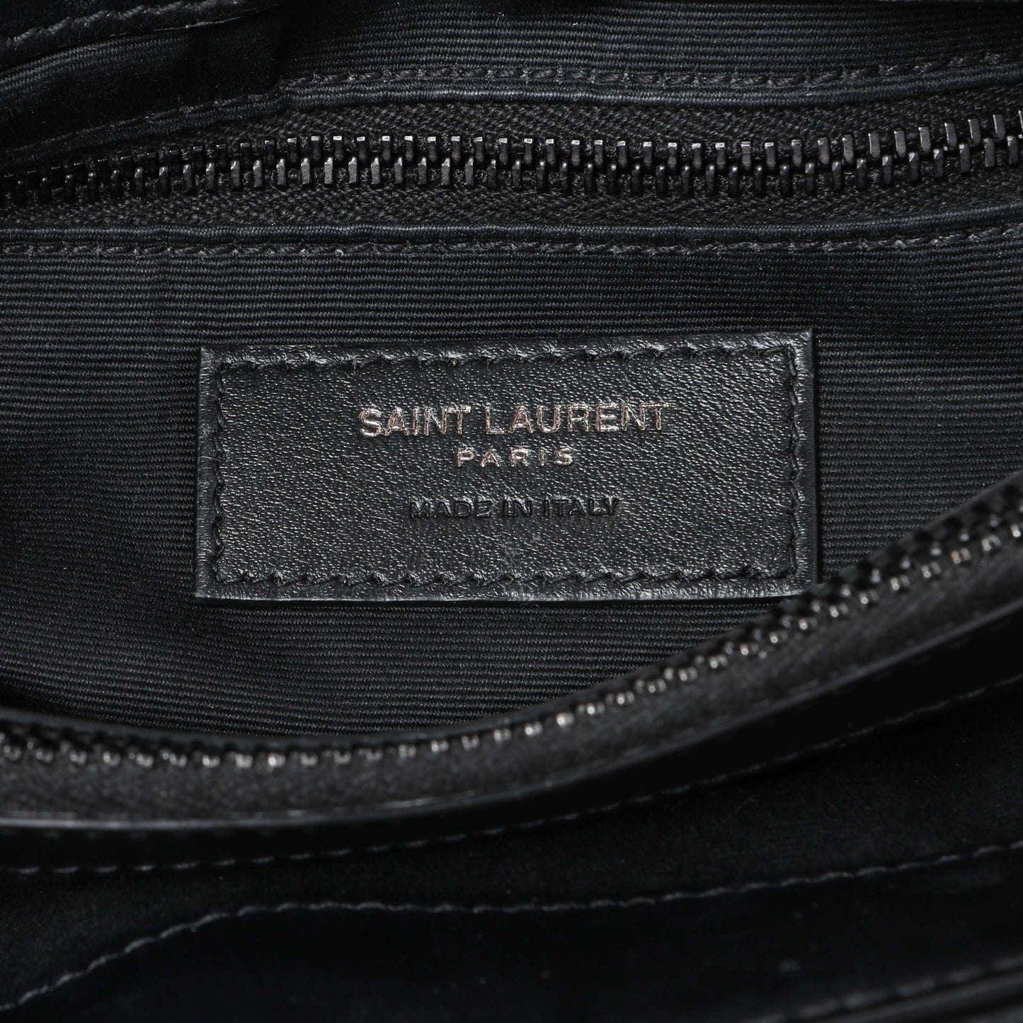Exclusive Saint Laurent Black Calfskin Medium Loulou — Alternate View 10