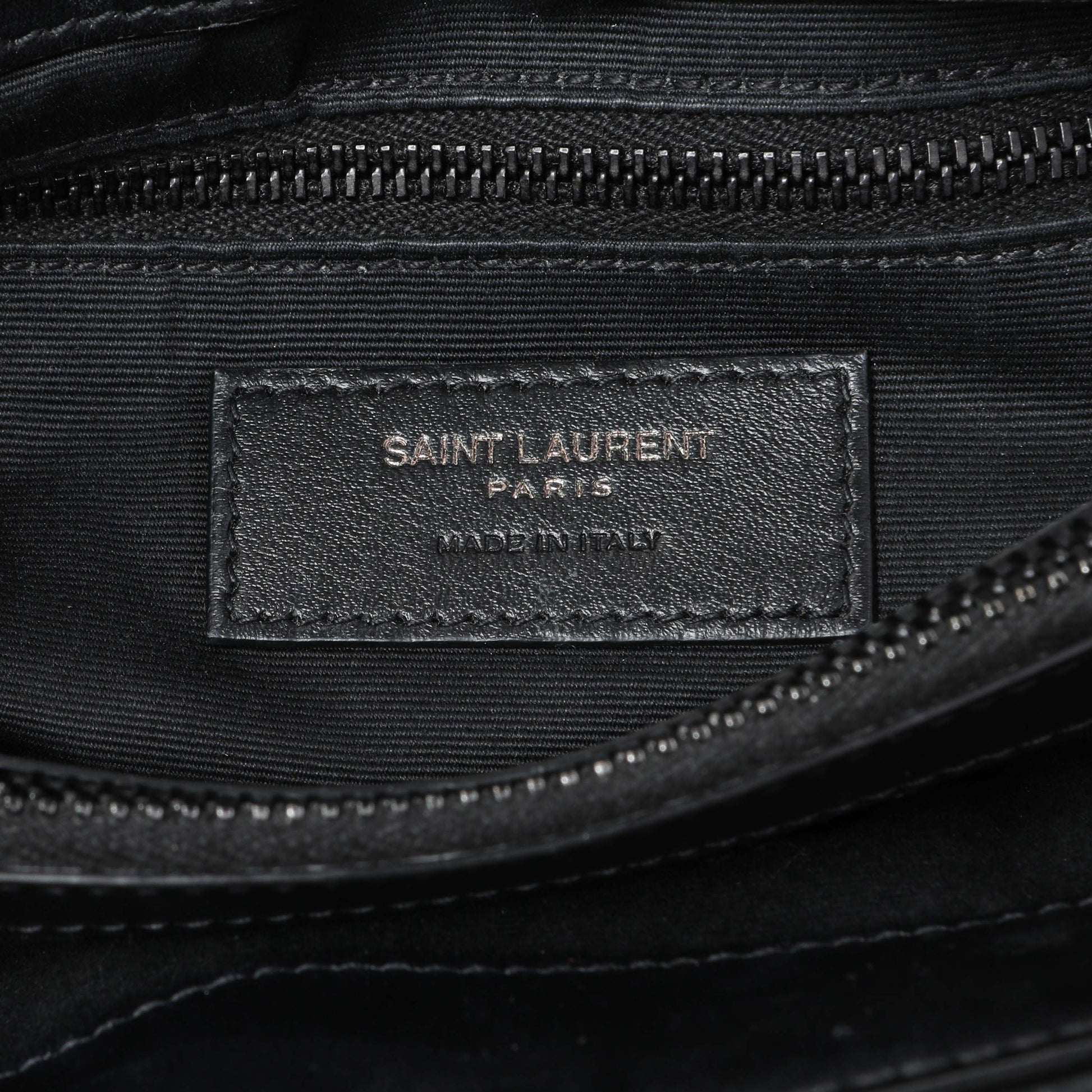 Exclusive Saint Laurent Black Calfskin Medium Loulou — Alternate View 10