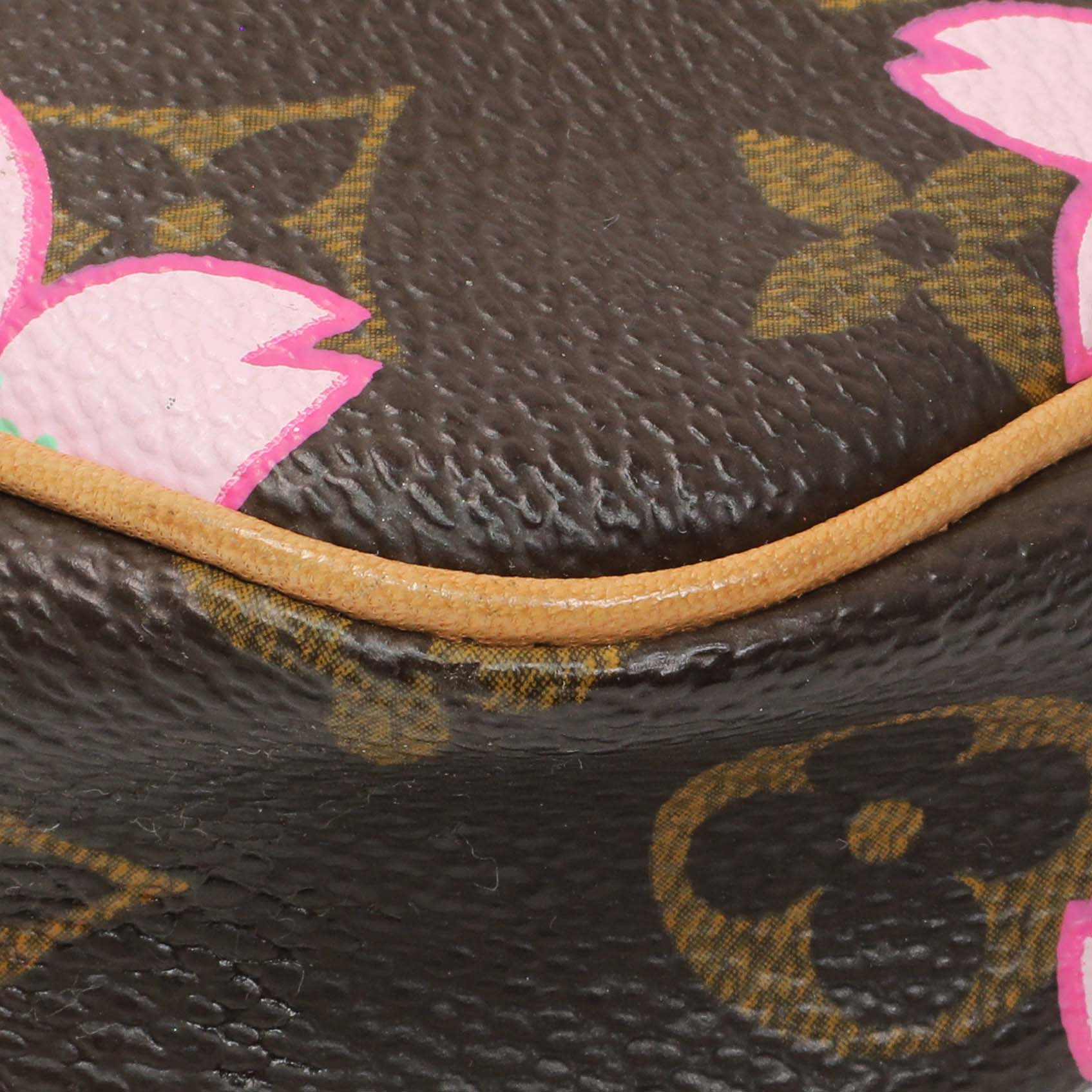 Exclusive Louis Vuitton x Takashi Murakami Monogram Cherry Blossom Pochette Accessories — Alternate View 7