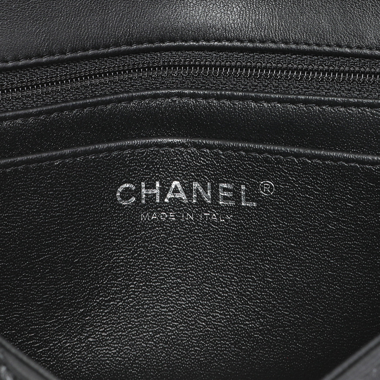 Exclusive Chanel Black Quilted Lambskin Mini Rectangular Flap — Alternate View 9