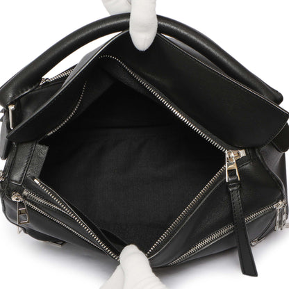 Exclusive Loewe Black Calfskin Medium Zipper Puzzle Bag — Top View