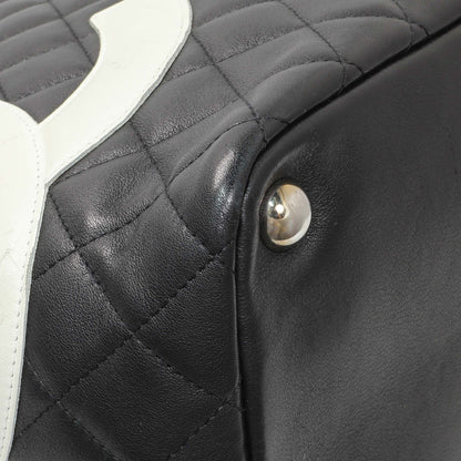 Exclusive Chanel Black Quilted Cambon Tote Large — Top View