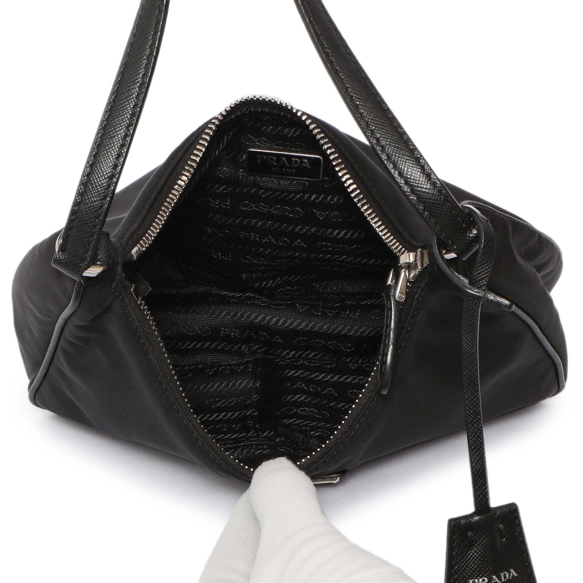 Exclusive Prada Black Re-Nylon Mini Re-Edition 2005 — Alternate View 8