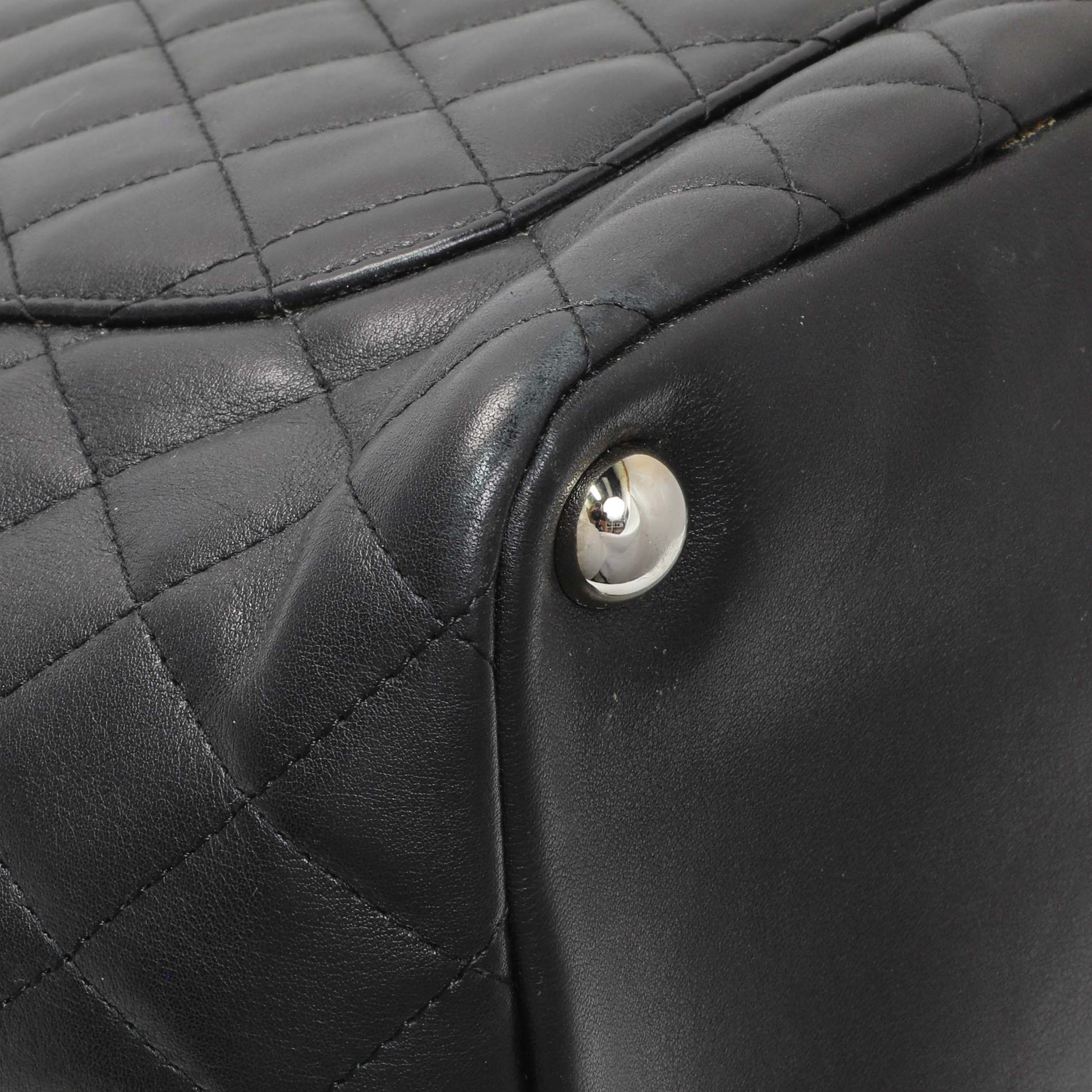 Exclusive Chanel Black Quilted Cambon Tote Large — Lifestyle View