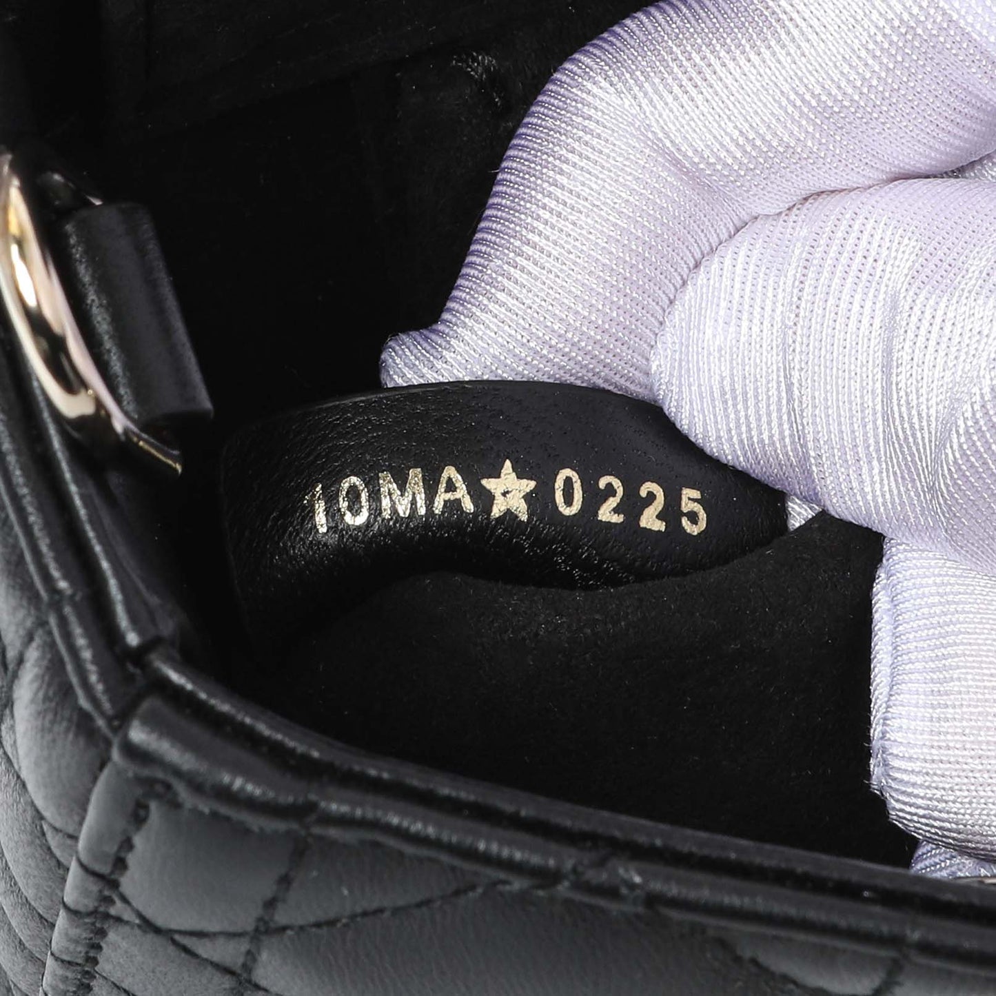 Exclusive Christian Dior Black Cannage Small Lambskin Lady D-Joy — Lifestyle View