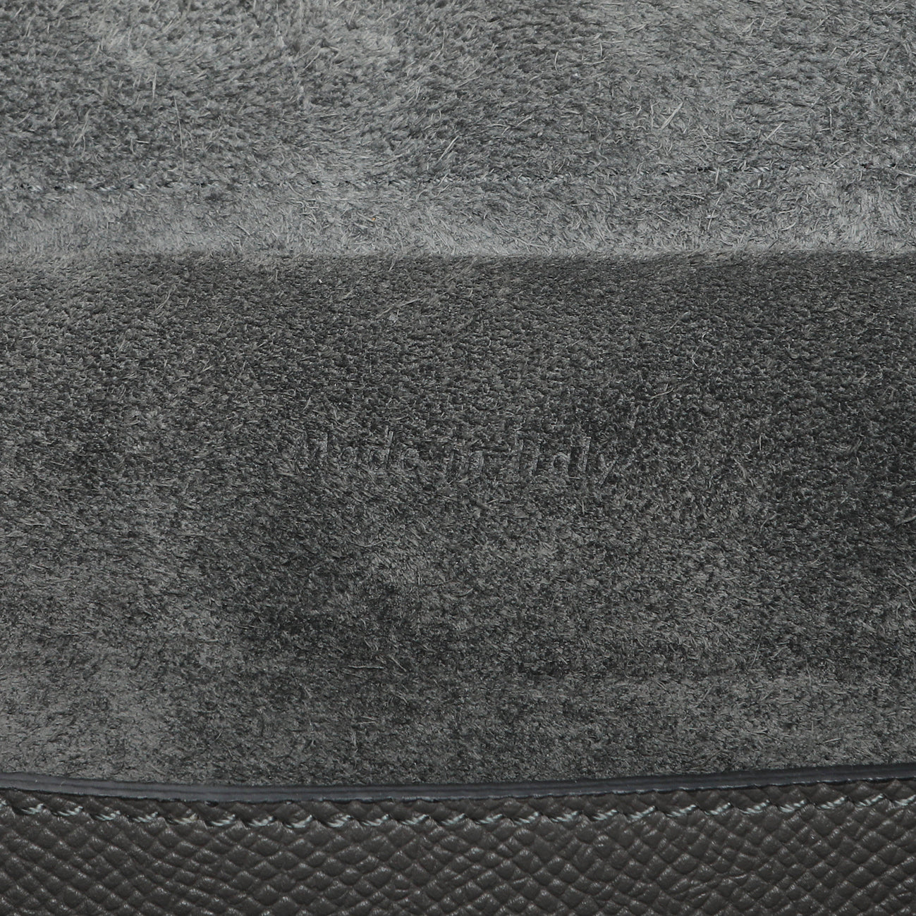 Exclusive Celine Grey Grained Calfskin Micro Belt Bag — Alternate View 9