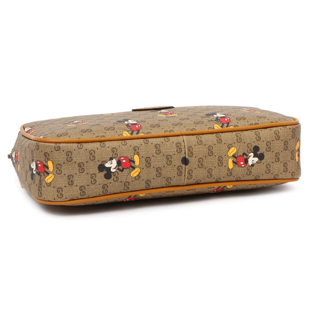 Exclusive Gucci X Disney Mini Vintage GG Supreme Monogram Mickey Mouse Belt Bag — Back View