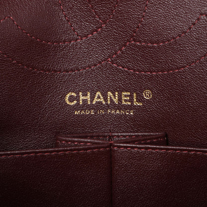 Exclusive Chanel Black Aged Calfskin Quilted 2.55 Reissue 225 Flap — Detail View