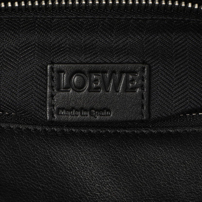 Exclusive Loewe Black Calfskin Medium Zipper Puzzle Bag — Detail View