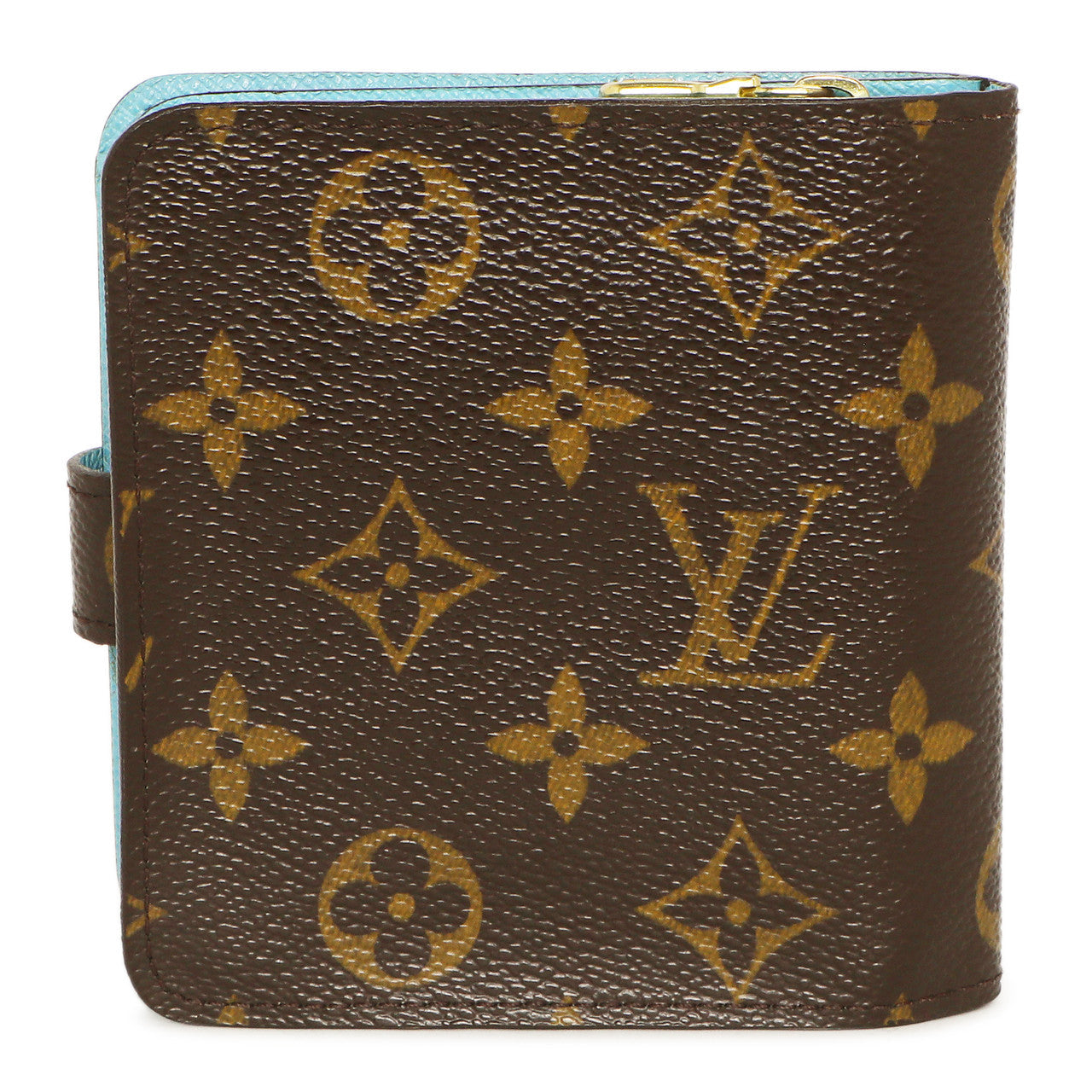 Exclusive Louis Vuitton Monogram Groom Compact Zip Wallet — Side View
