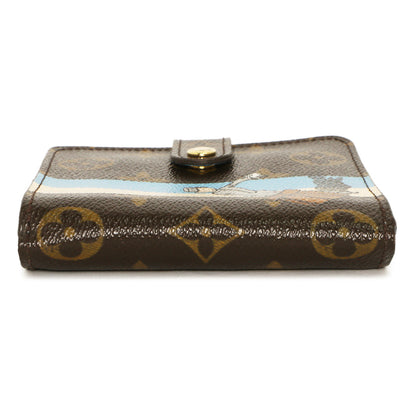 Exclusive Louis Vuitton Monogram Groom Compact Zip Wallet — Back View