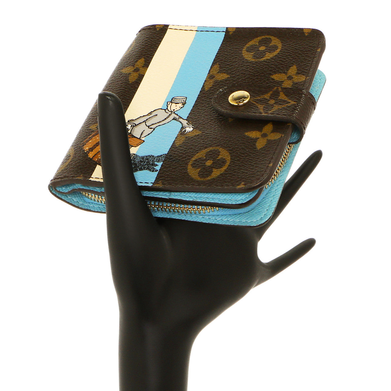 Exclusive Louis Vuitton Monogram Groom Compact Zip Wallet — Alternate View 10