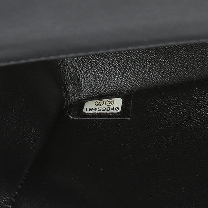 Exclusive Chanel Black Quilted Patent Mini Rectangular Flap — Lifestyle View