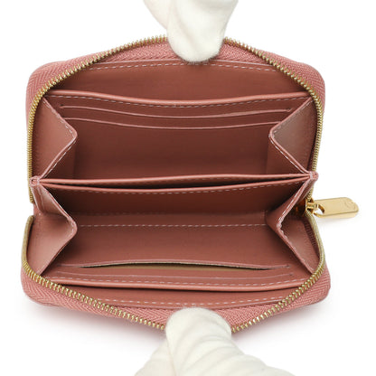 Exclusive Louis Vuitton Rose Velours Vernis Ikat Zippy Coin Purse — Detail View